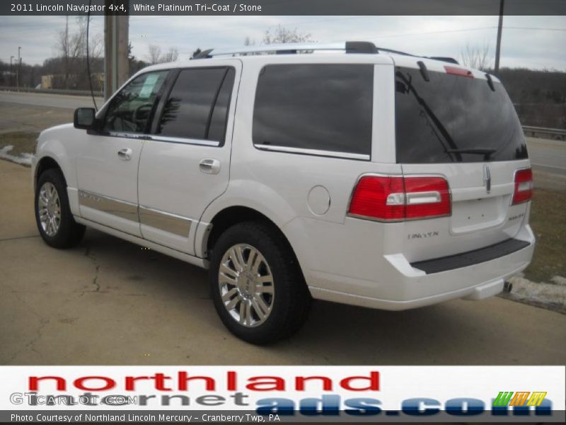 White Platinum Tri-Coat / Stone 2011 Lincoln Navigator 4x4