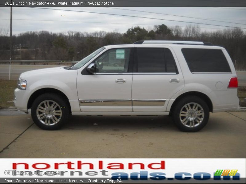 White Platinum Tri-Coat / Stone 2011 Lincoln Navigator 4x4
