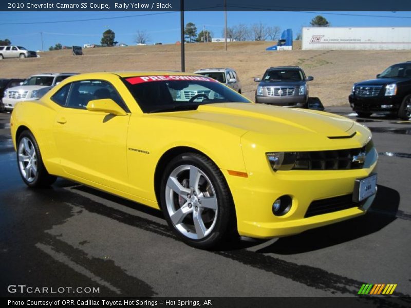 Rally Yellow / Black 2010 Chevrolet Camaro SS Coupe
