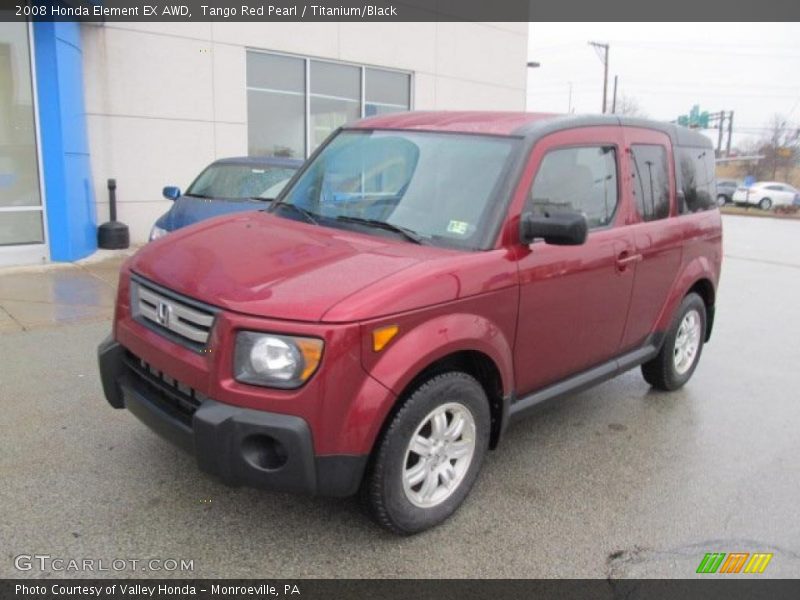 Tango Red Pearl / Titanium/Black 2008 Honda Element EX AWD