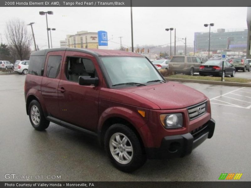 Tango Red Pearl / Titanium/Black 2008 Honda Element EX AWD