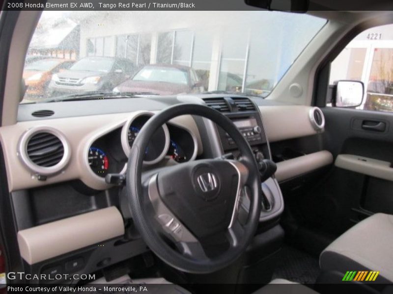 Tango Red Pearl / Titanium/Black 2008 Honda Element EX AWD