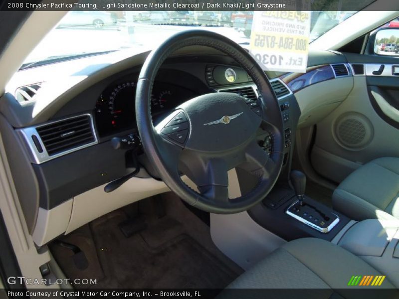 Light Sandstone Metallic Clearcoat / Dark Khaki/Light Graystone 2008 Chrysler Pacifica Touring