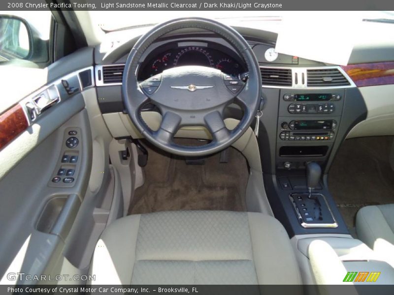 Light Sandstone Metallic Clearcoat / Dark Khaki/Light Graystone 2008 Chrysler Pacifica Touring