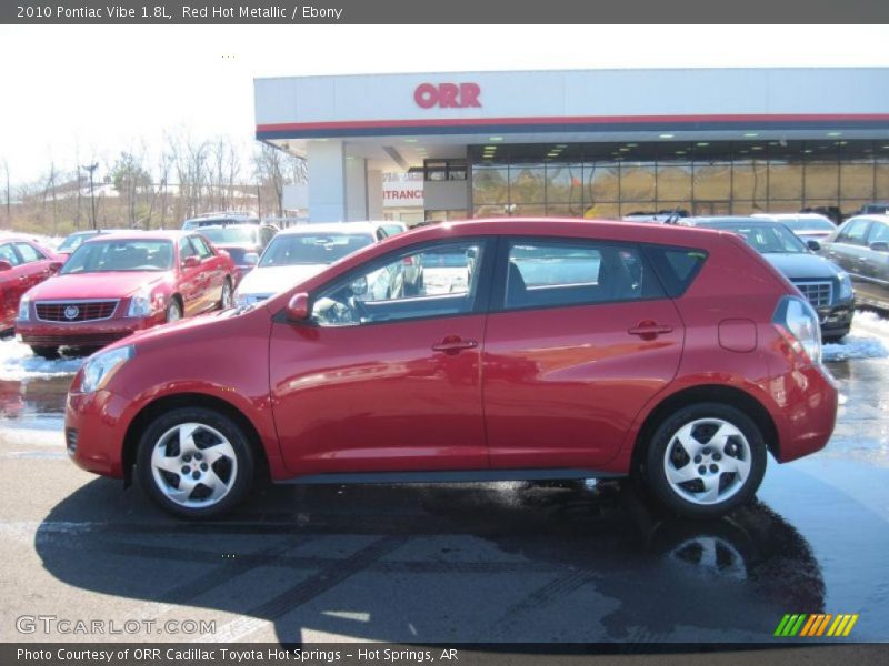 Red Hot Metallic / Ebony 2010 Pontiac Vibe 1.8L