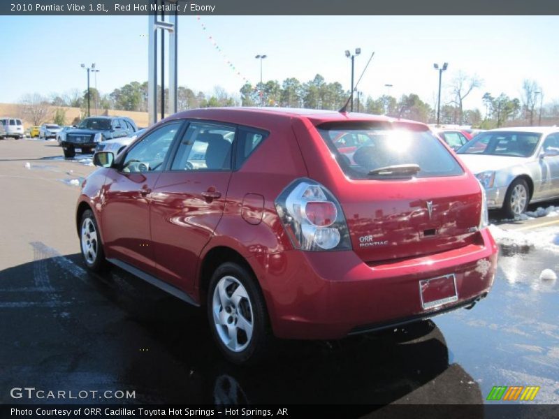 Red Hot Metallic / Ebony 2010 Pontiac Vibe 1.8L