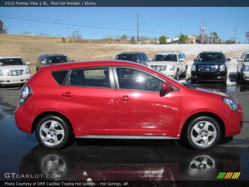 Red Hot Metallic / Ebony 2010 Pontiac Vibe 1.8L
