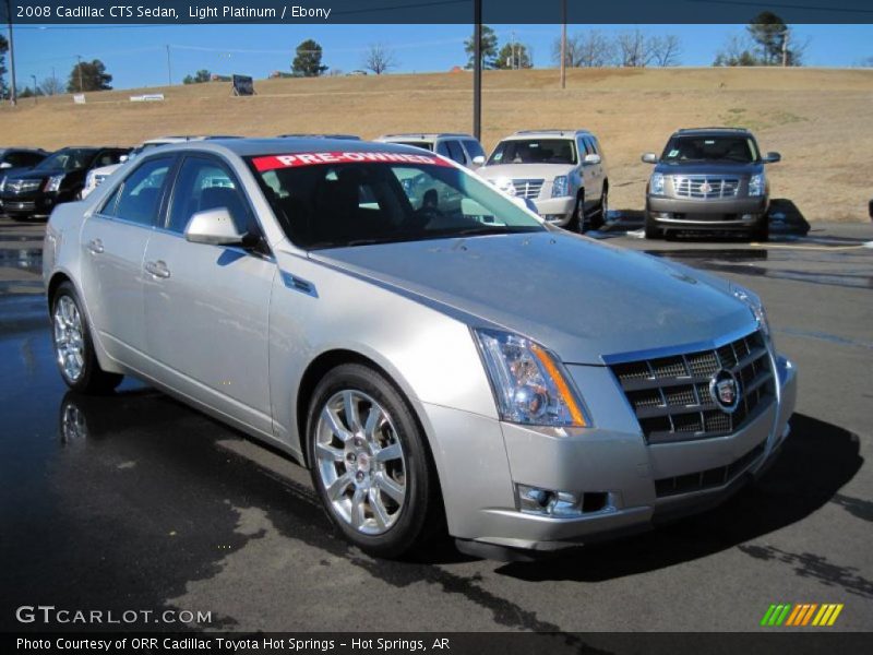 Light Platinum / Ebony 2008 Cadillac CTS Sedan