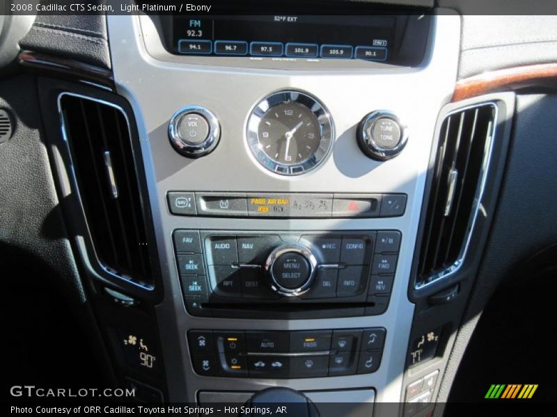 Light Platinum / Ebony 2008 Cadillac CTS Sedan