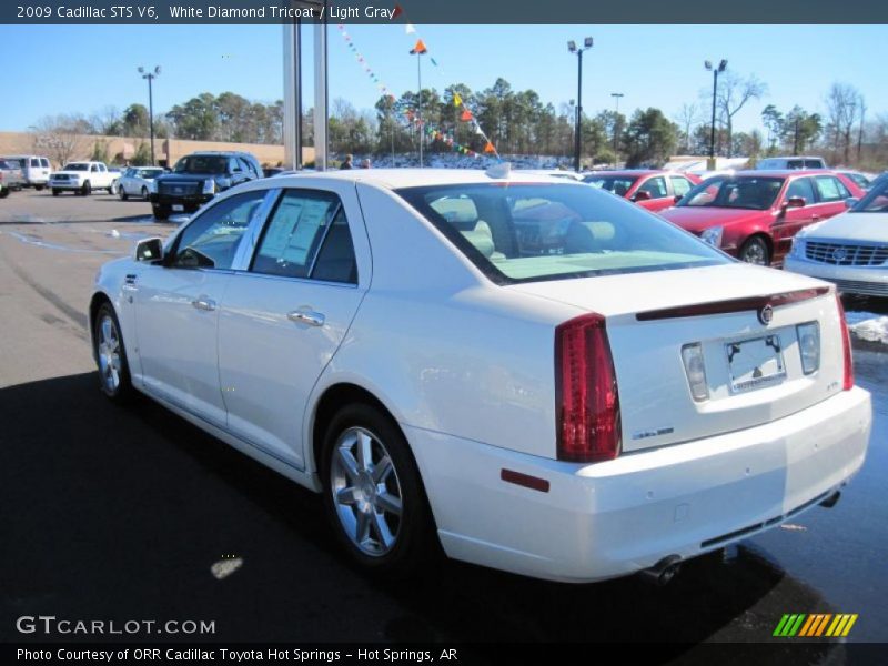 White Diamond Tricoat / Light Gray 2009 Cadillac STS V6