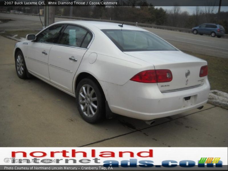 White Diamond Tricoat / Cocoa/Cashmere 2007 Buick Lucerne CXS