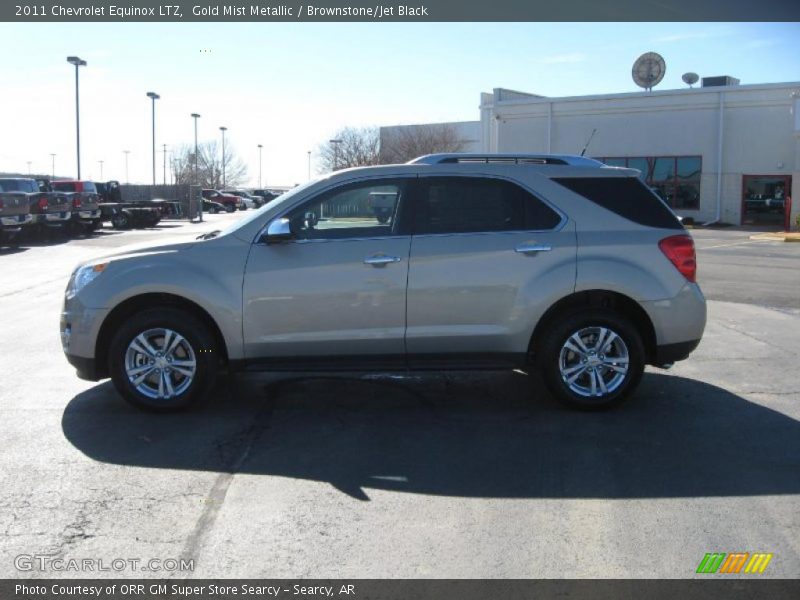 Gold Mist Metallic / Brownstone/Jet Black 2011 Chevrolet Equinox LTZ