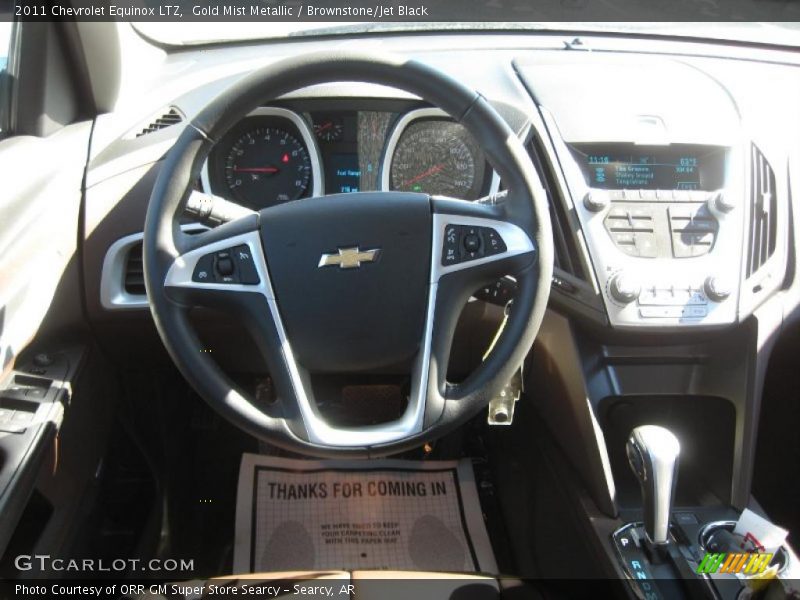 Gold Mist Metallic / Brownstone/Jet Black 2011 Chevrolet Equinox LTZ