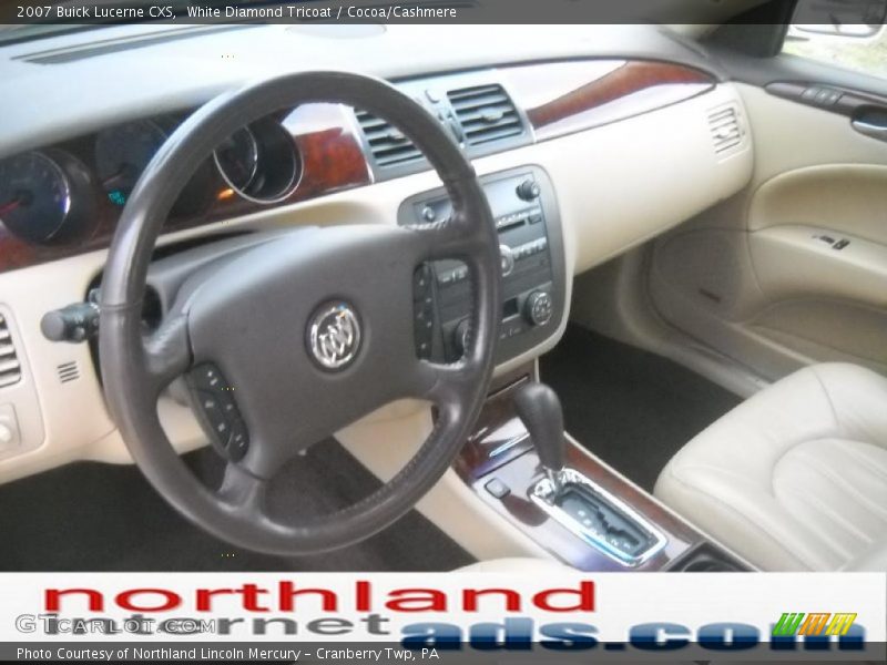 White Diamond Tricoat / Cocoa/Cashmere 2007 Buick Lucerne CXS