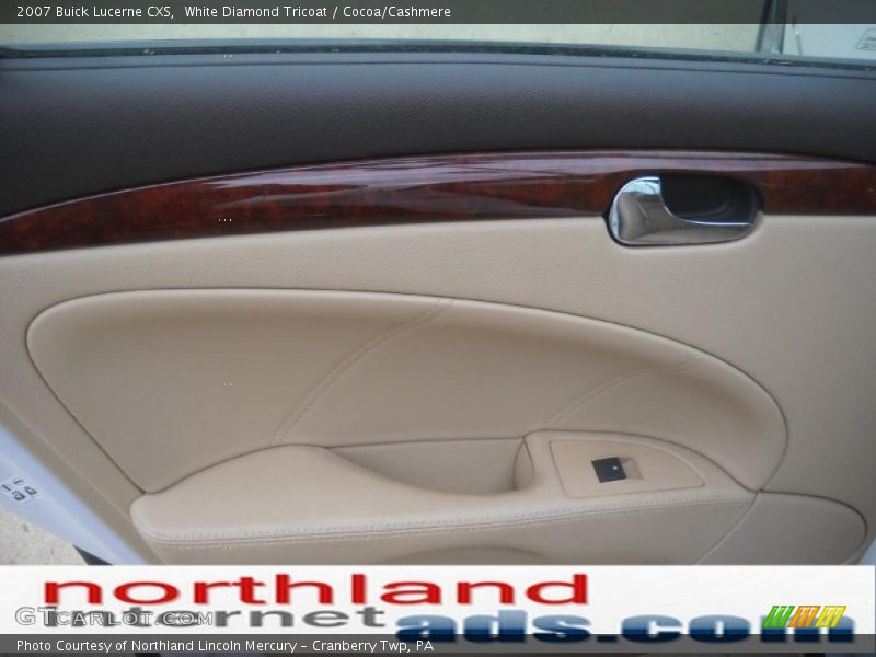 White Diamond Tricoat / Cocoa/Cashmere 2007 Buick Lucerne CXS