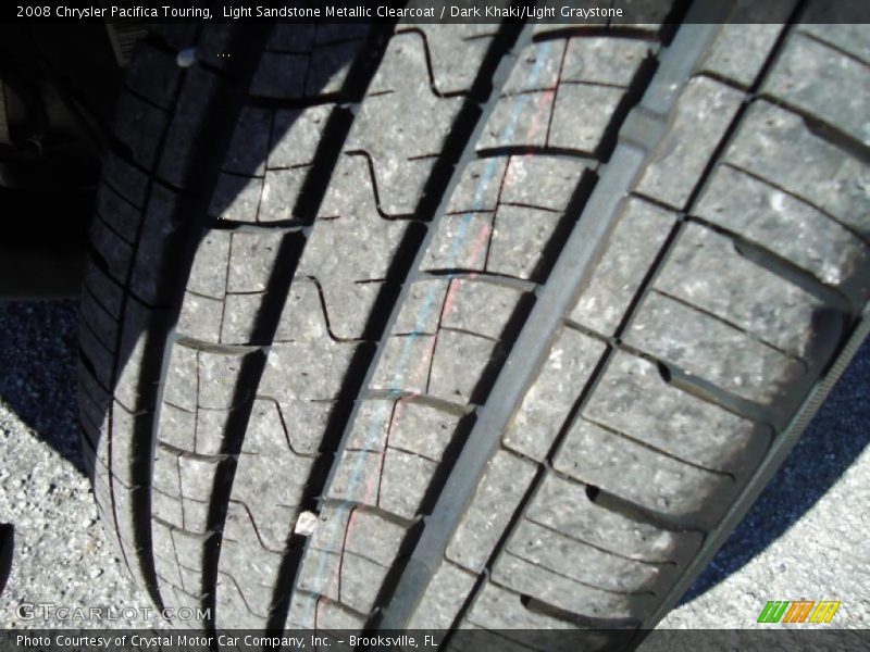 Light Sandstone Metallic Clearcoat / Dark Khaki/Light Graystone 2008 Chrysler Pacifica Touring