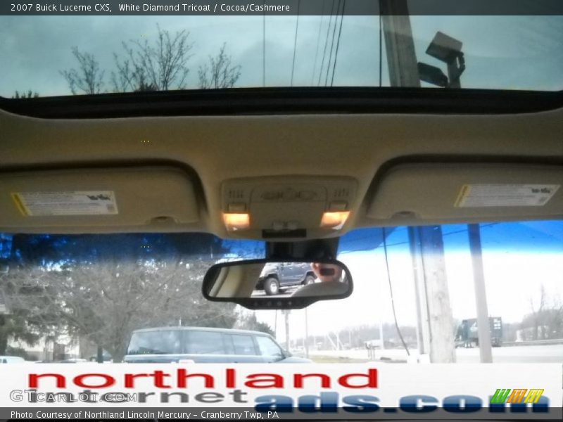 White Diamond Tricoat / Cocoa/Cashmere 2007 Buick Lucerne CXS