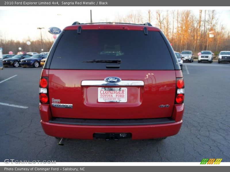 Sangria Red Metallic / Black 2010 Ford Explorer Limited 4x4