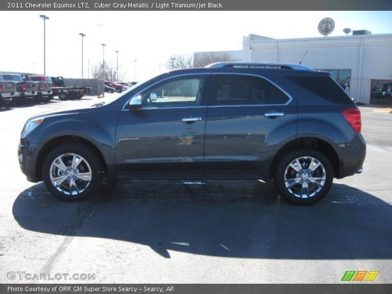 Cyber Gray Metallic / Light Titanium/Jet Black 2011 Chevrolet Equinox LTZ