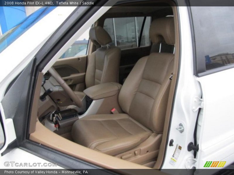 Taffeta White / Saddle 2008 Honda Pilot EX-L 4WD