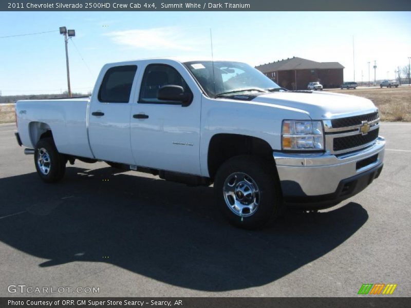 Summit White / Dark Titanium 2011 Chevrolet Silverado 2500HD Crew Cab 4x4