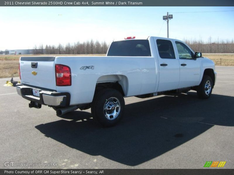 Summit White / Dark Titanium 2011 Chevrolet Silverado 2500HD Crew Cab 4x4
