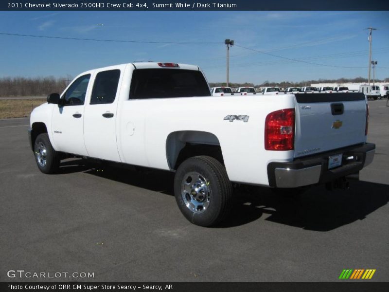 Summit White / Dark Titanium 2011 Chevrolet Silverado 2500HD Crew Cab 4x4