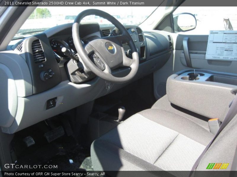Summit White / Dark Titanium 2011 Chevrolet Silverado 2500HD Crew Cab 4x4