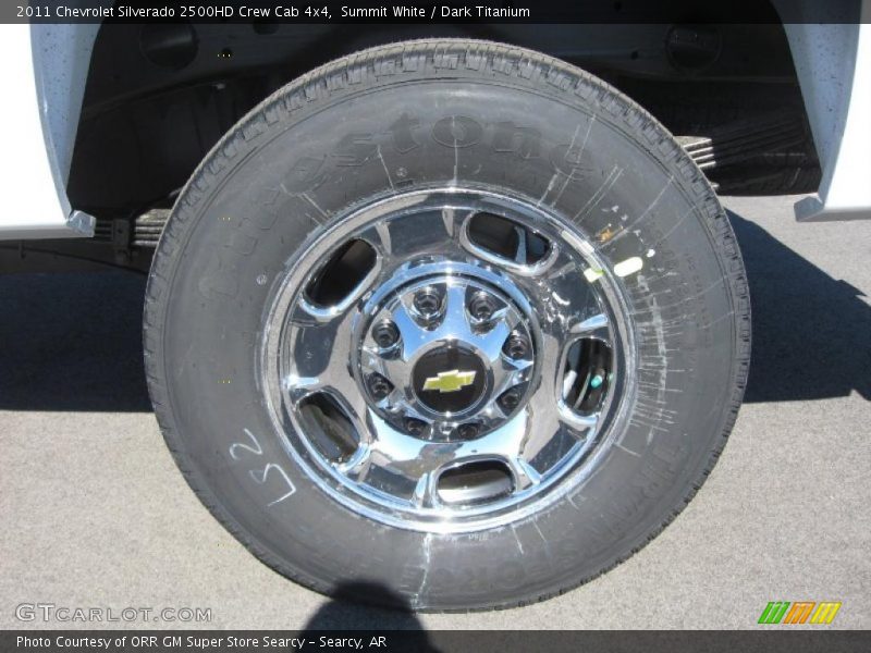 Summit White / Dark Titanium 2011 Chevrolet Silverado 2500HD Crew Cab 4x4