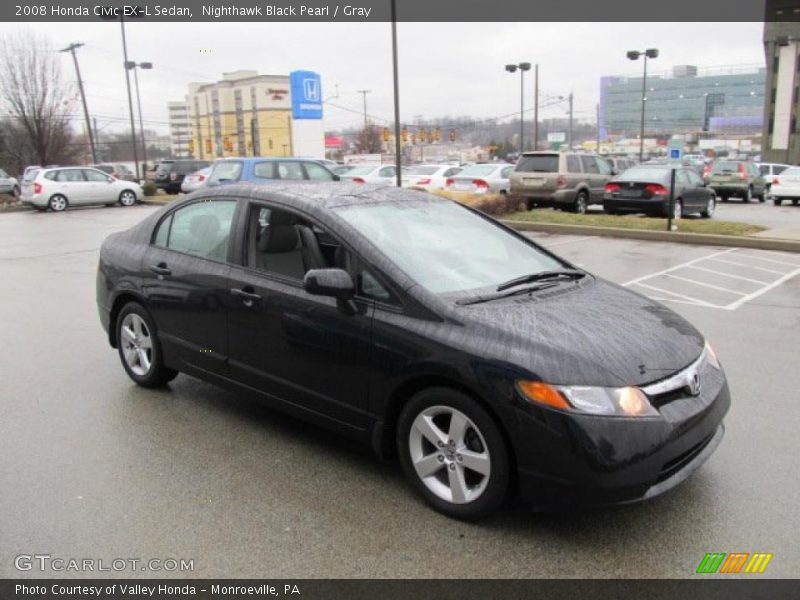 Front 3/4 View of 2008 Civic EX-L Sedan