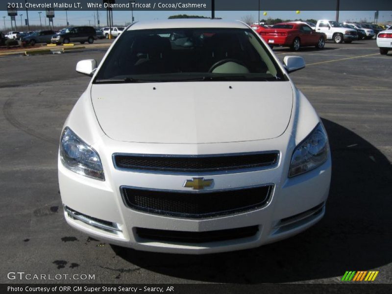 White Diamond Tricoat / Cocoa/Cashmere 2011 Chevrolet Malibu LT