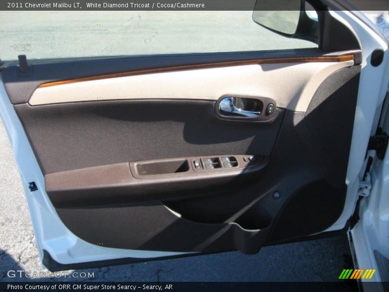 White Diamond Tricoat / Cocoa/Cashmere 2011 Chevrolet Malibu LT