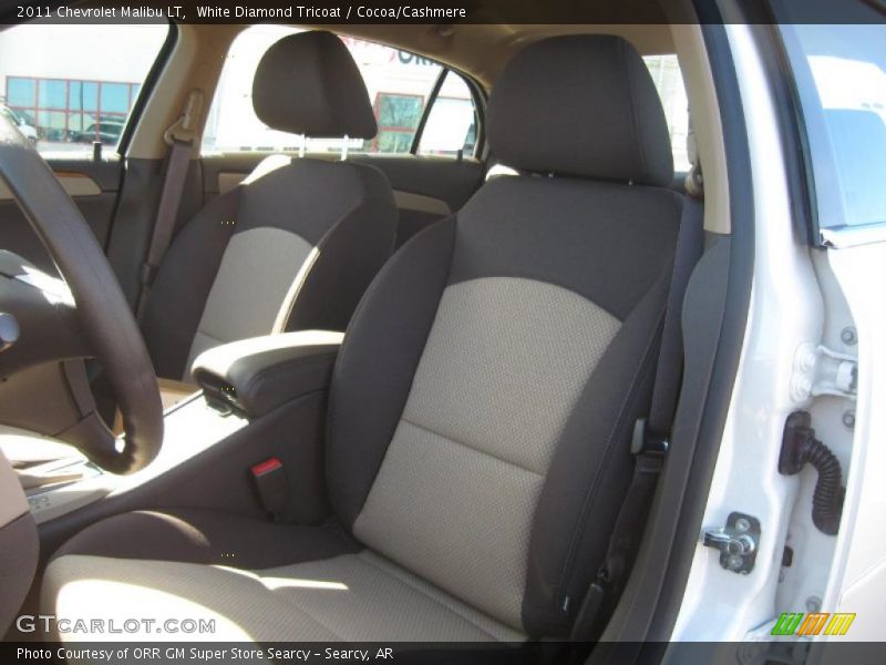 White Diamond Tricoat / Cocoa/Cashmere 2011 Chevrolet Malibu LT