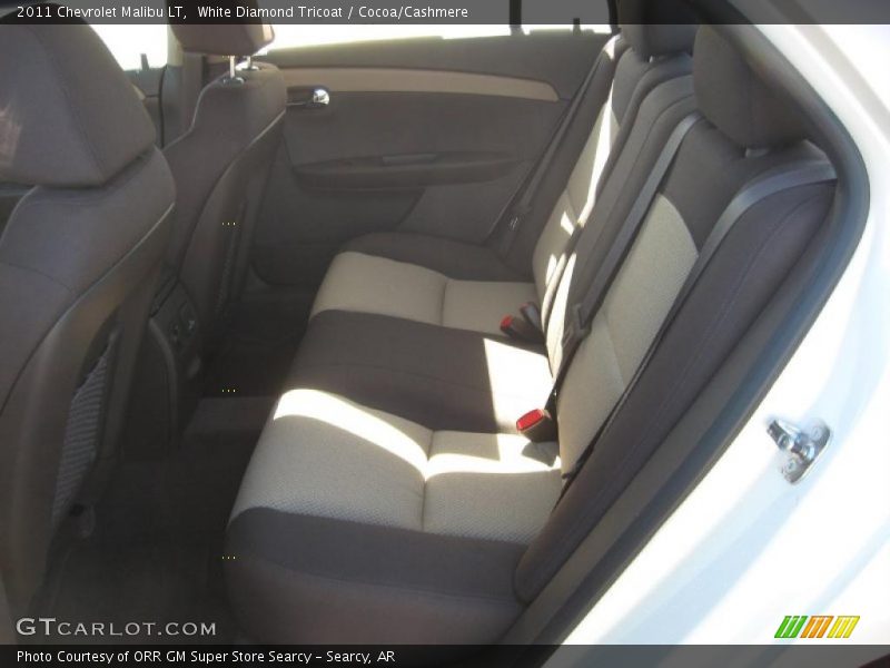 White Diamond Tricoat / Cocoa/Cashmere 2011 Chevrolet Malibu LT