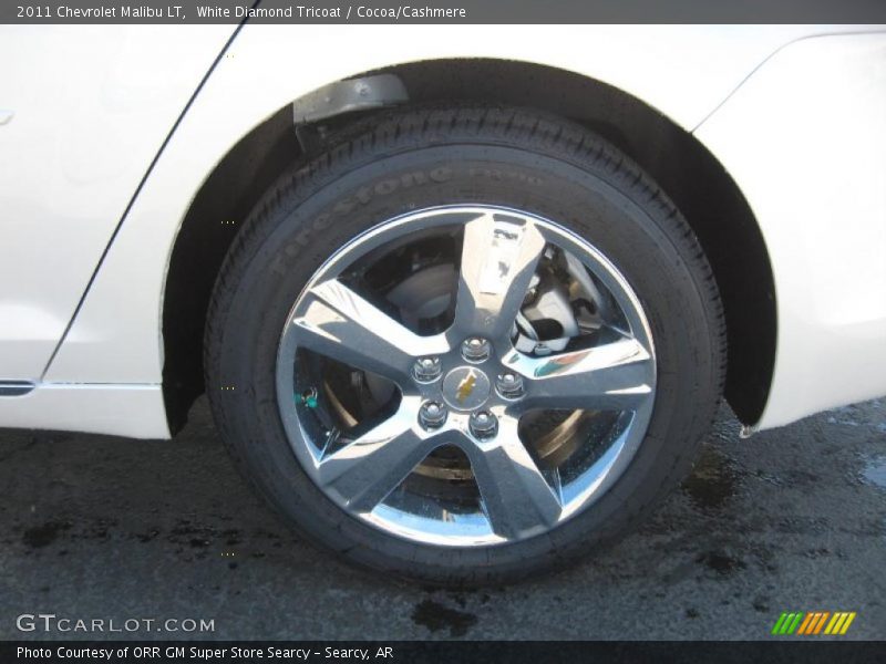 White Diamond Tricoat / Cocoa/Cashmere 2011 Chevrolet Malibu LT