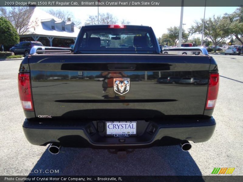 Brilliant Black Crystal Pearl / Dark Slate Gray 2009 Dodge Ram 1500 R/T Regular Cab