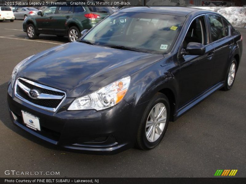 Graphite Gray Metallic / Off-Black 2011 Subaru Legacy 2.5i Premium