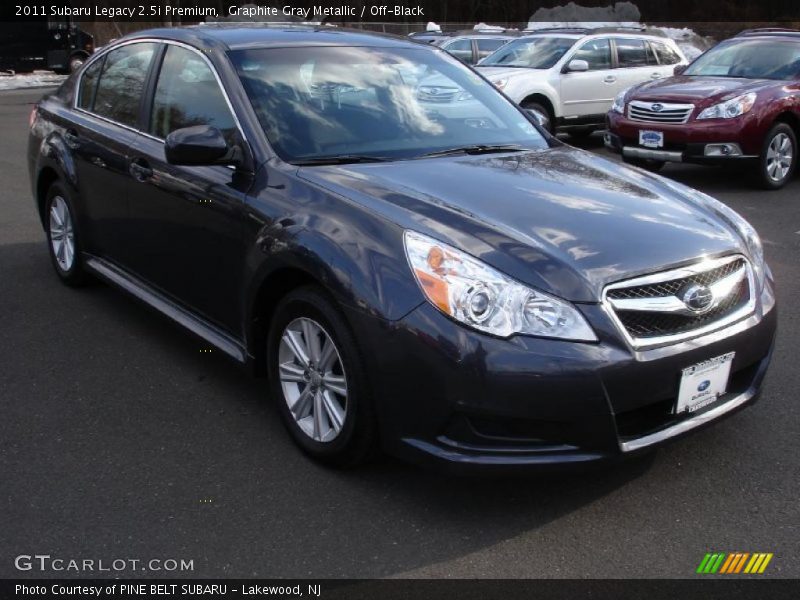 Graphite Gray Metallic / Off-Black 2011 Subaru Legacy 2.5i Premium