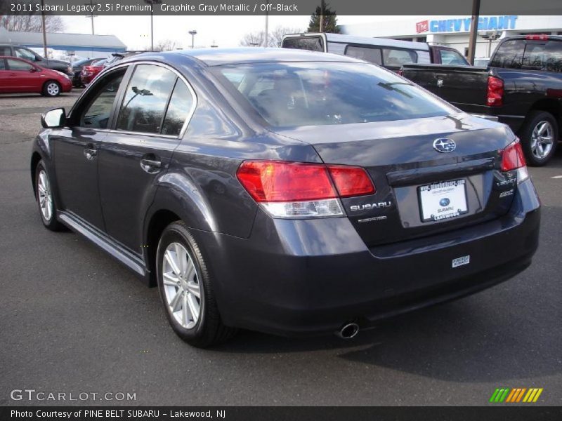 Graphite Gray Metallic / Off-Black 2011 Subaru Legacy 2.5i Premium