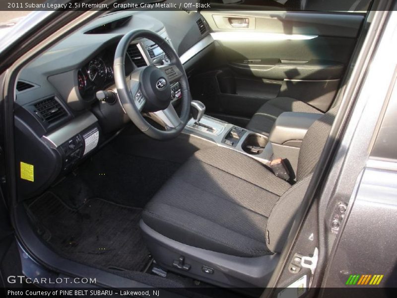 Graphite Gray Metallic / Off-Black 2011 Subaru Legacy 2.5i Premium