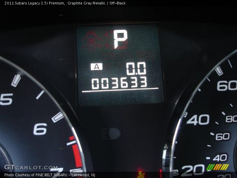 Graphite Gray Metallic / Off-Black 2011 Subaru Legacy 2.5i Premium