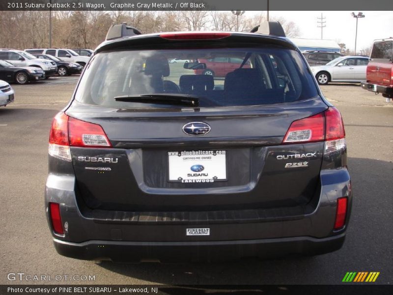 Graphite Gray Metallic / Off Black 2011 Subaru Outback 2.5i Wagon