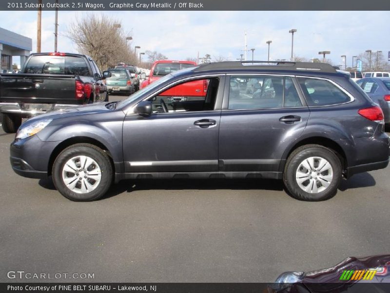 Graphite Gray Metallic / Off Black 2011 Subaru Outback 2.5i Wagon