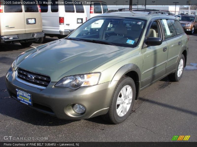 Willow Green Opal / Taupe 2005 Subaru Outback 2.5i Wagon