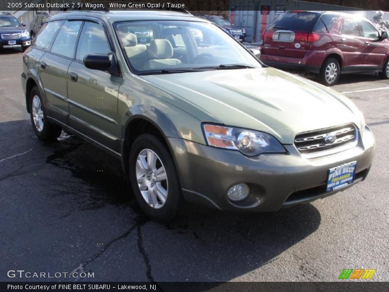 Willow Green Opal / Taupe 2005 Subaru Outback 2.5i Wagon