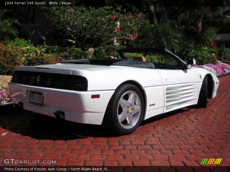 White / Beige 1994 Ferrari 348 Spider