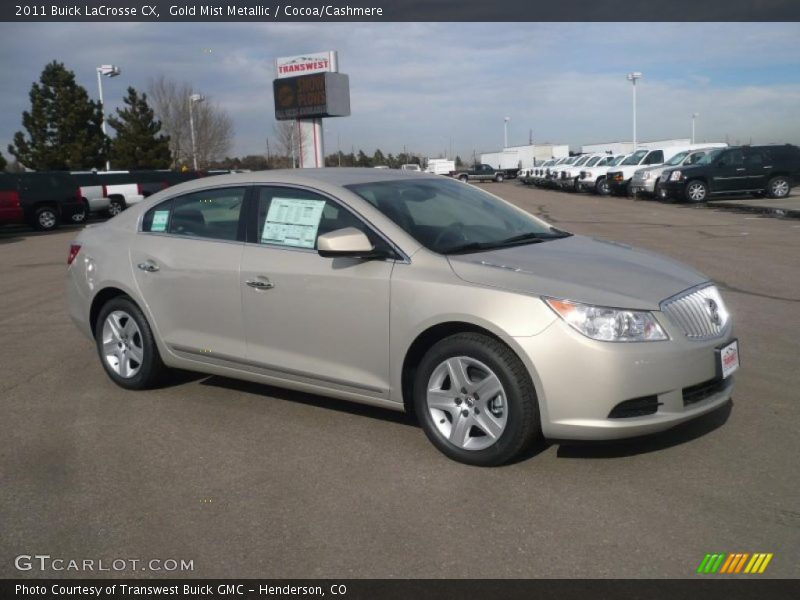 Front 3/4 View of 2011 LaCrosse CX