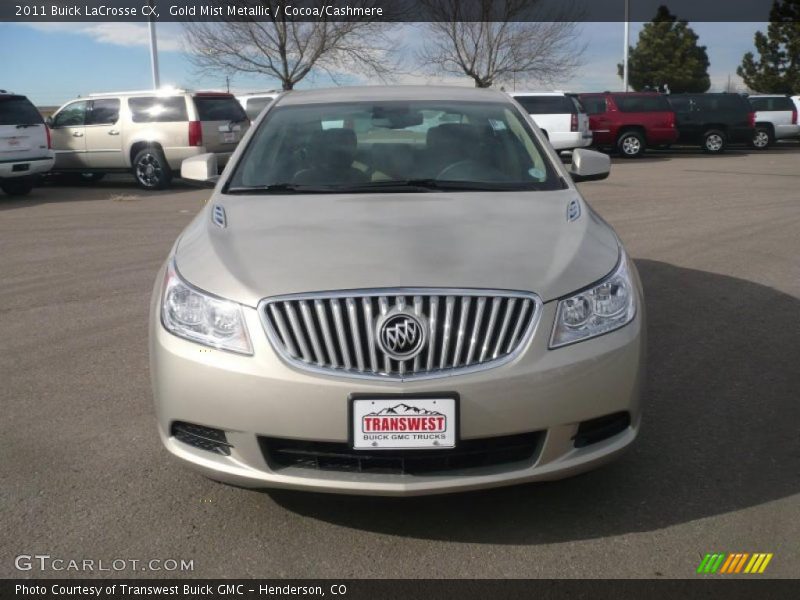 Gold Mist Metallic / Cocoa/Cashmere 2011 Buick LaCrosse CX