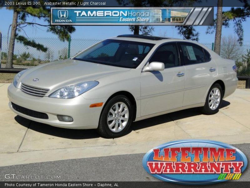 Alabaster Metallic / Light Charcoal 2003 Lexus ES 300