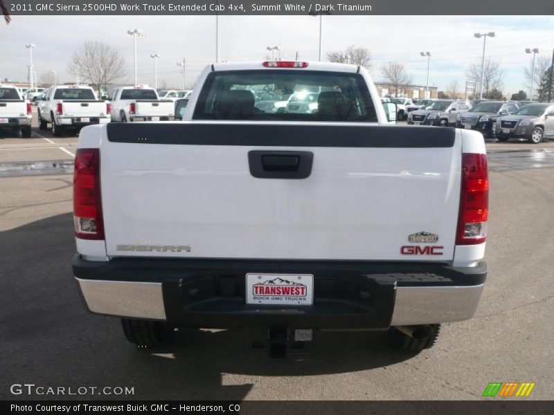 Summit White / Dark Titanium 2011 GMC Sierra 2500HD Work Truck Extended Cab 4x4